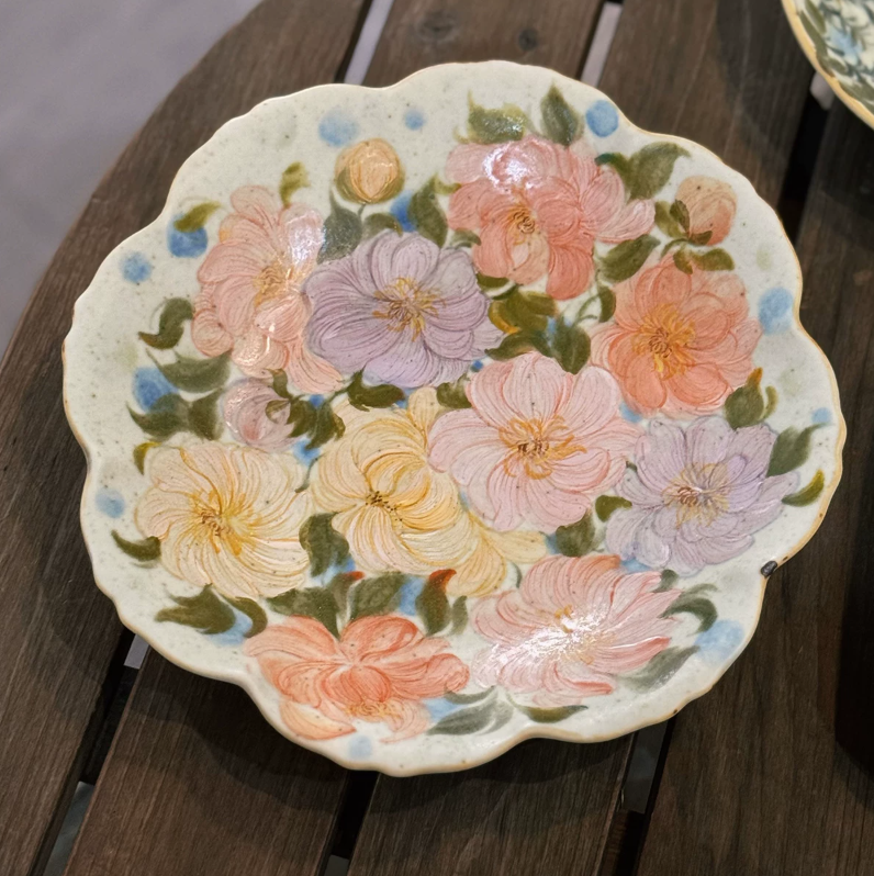 Blooming Garden Artisan Serving Plate