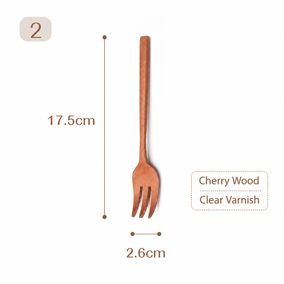 Wholesale Solid Wood Spoon and Fork, Natural Wooden Cutlery