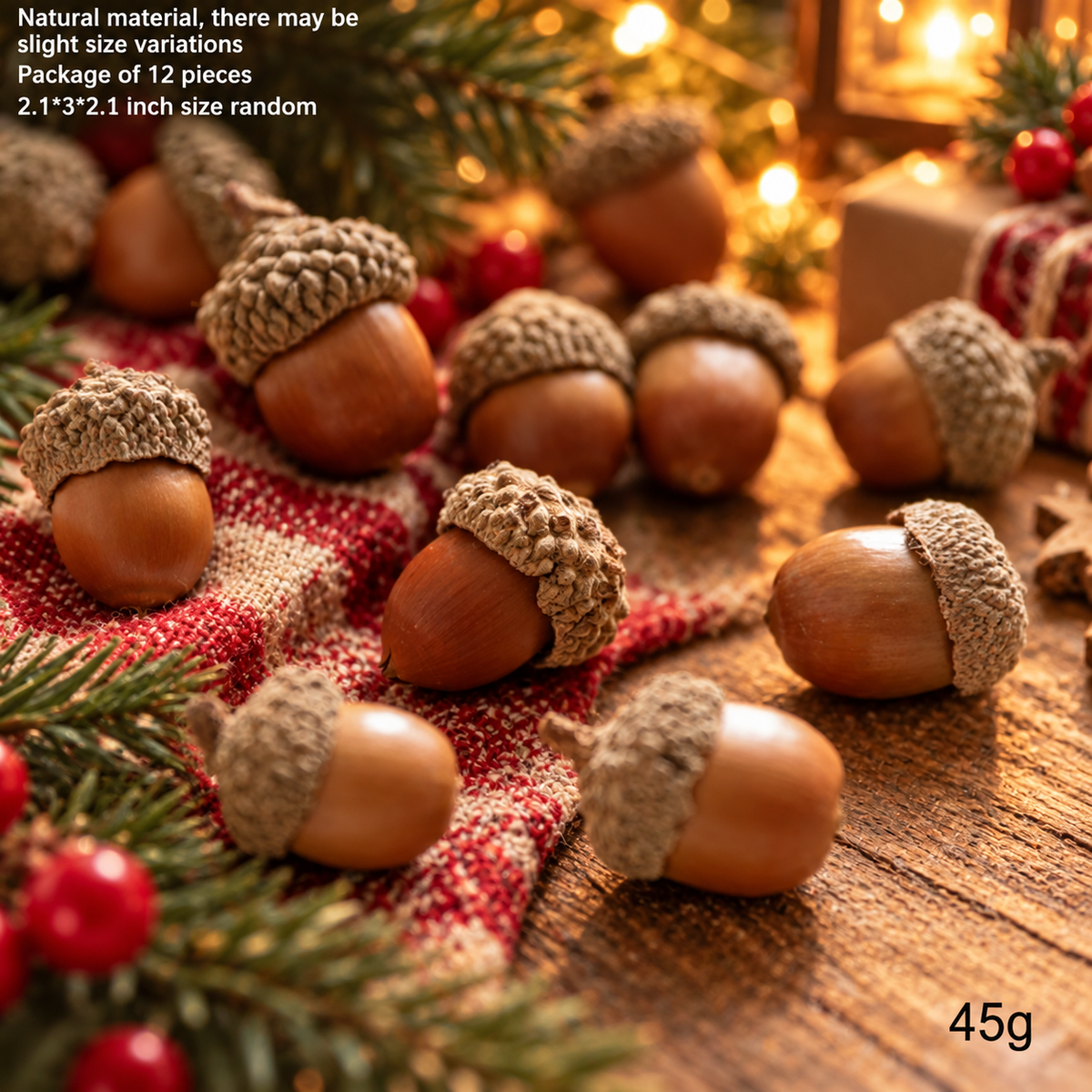 Natural Pine Cones Dried Botanical Christmas Decorations Rustic DIY Craft Supplies