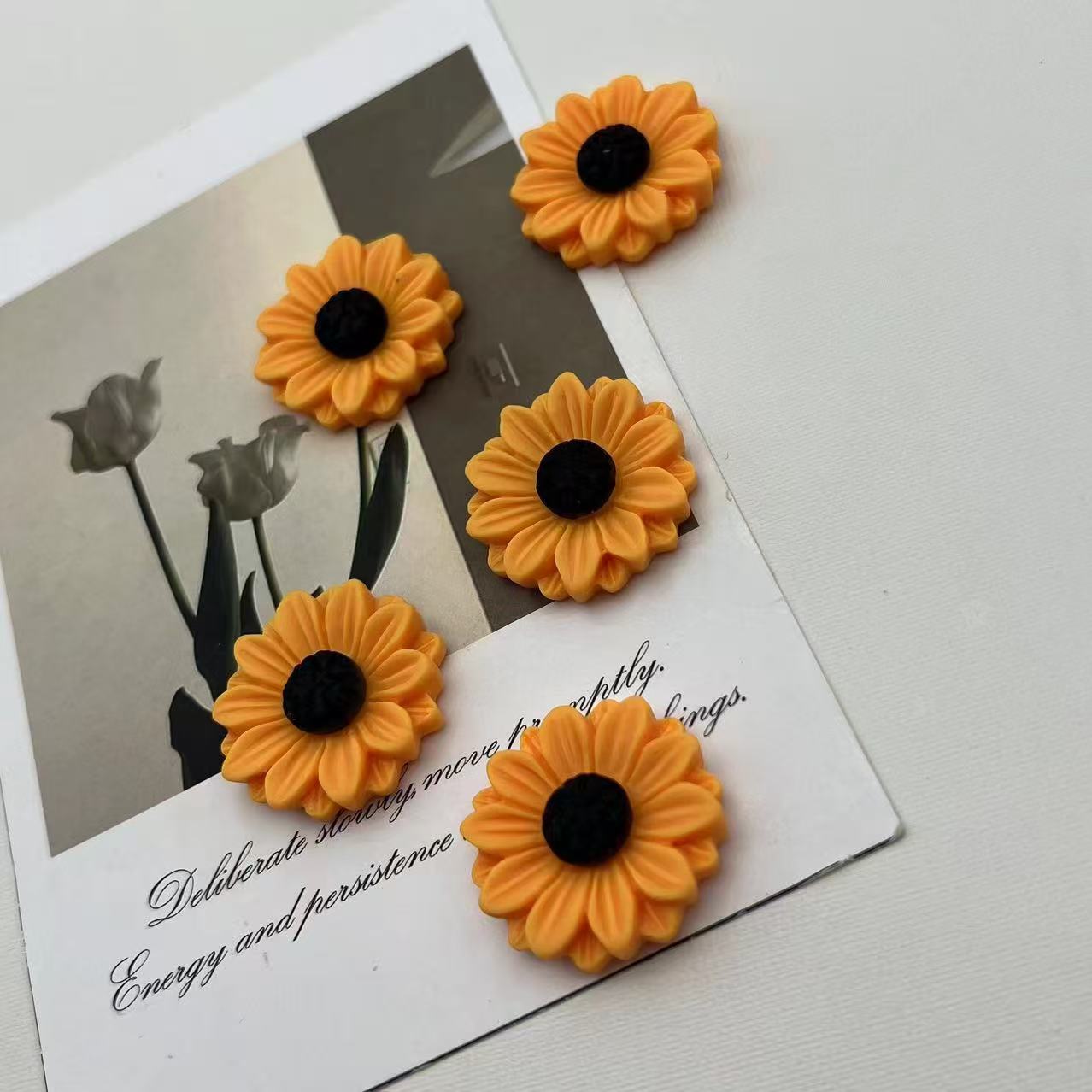 Sunflower Fridge Magnet Decorative Memo Holder