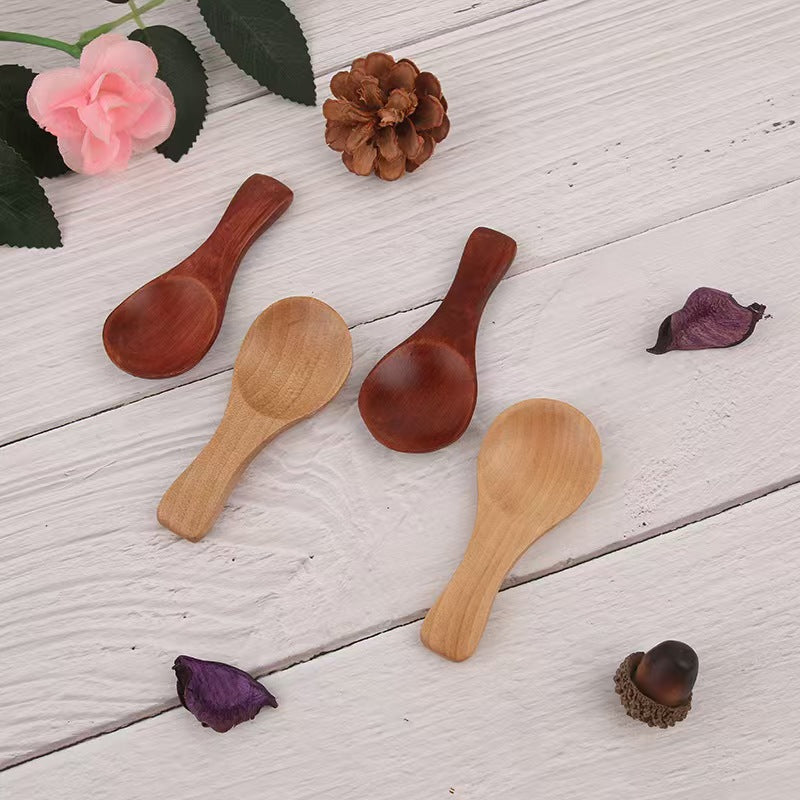 Mini Wooden Tea Scoop Small Serving Spoon