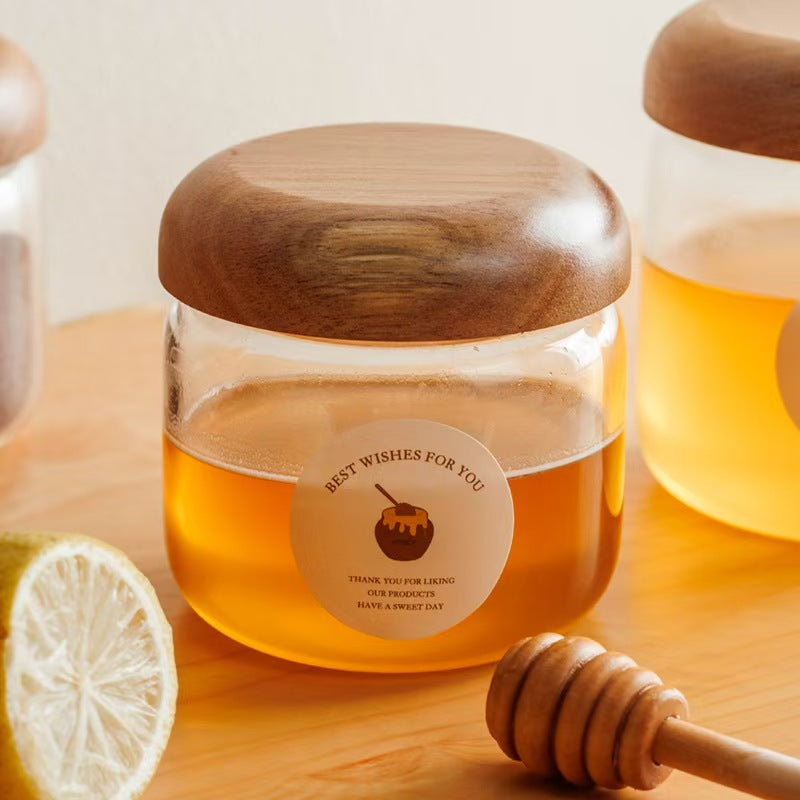 Glass Honey Jar with Airtight Lid