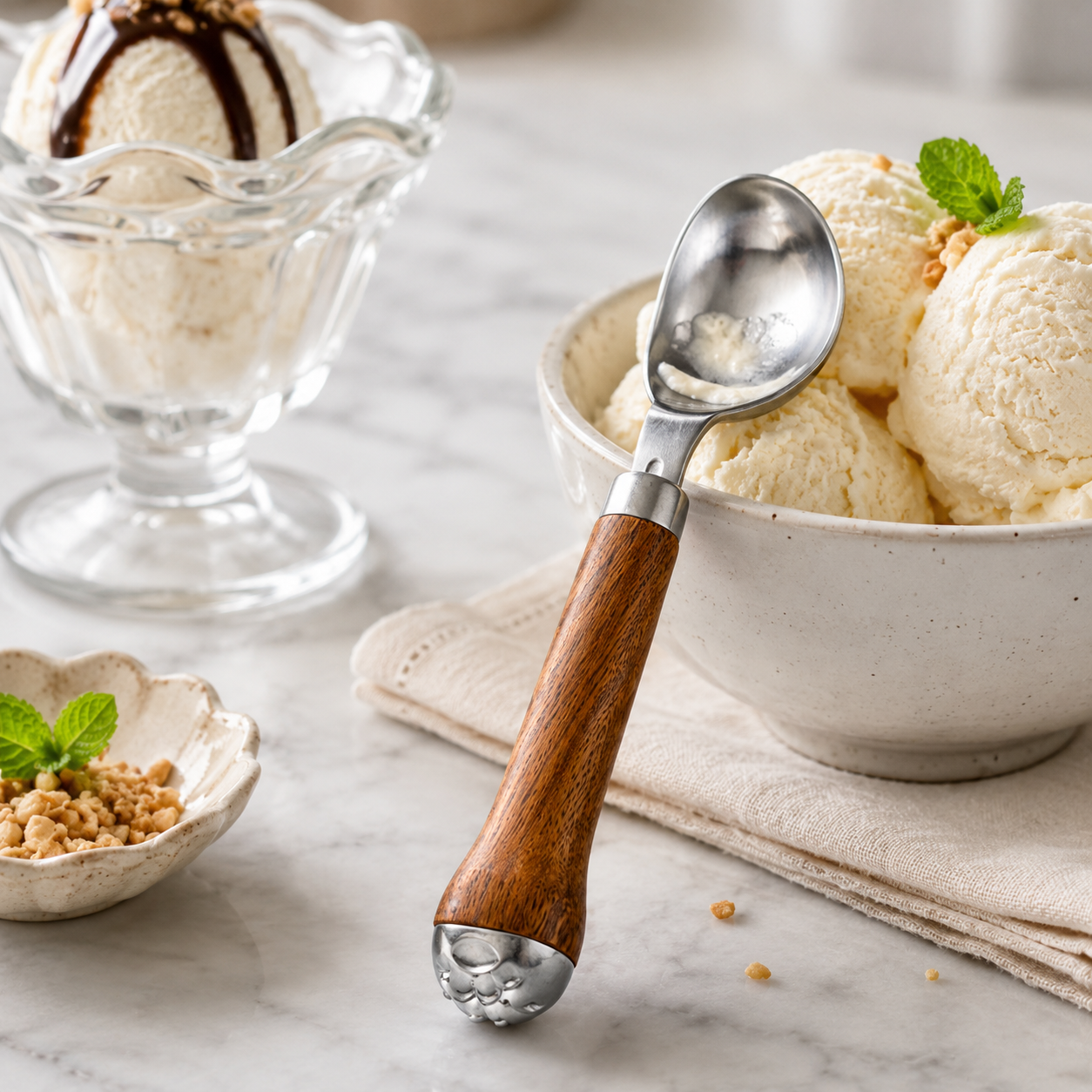304 Stainless Steel Ice Cream Scoop with Trigger