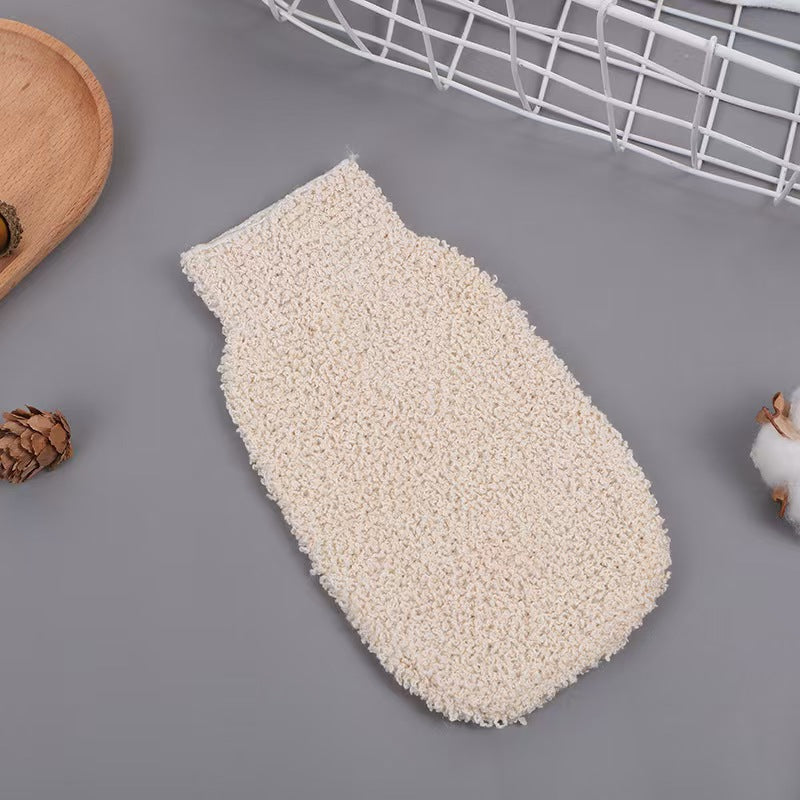Jute Exfoliating Cleaning Gloves Bath Scrub Mitt