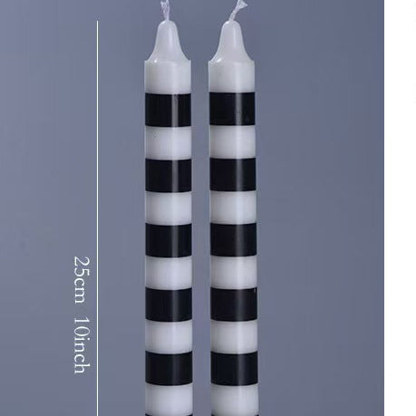 25cm Multicolor Taper Candles โ Set of 2