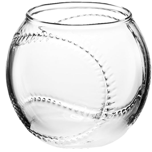 Sports Glass Cup & Candle Holder – Baseball and Football Decorative Drinkware