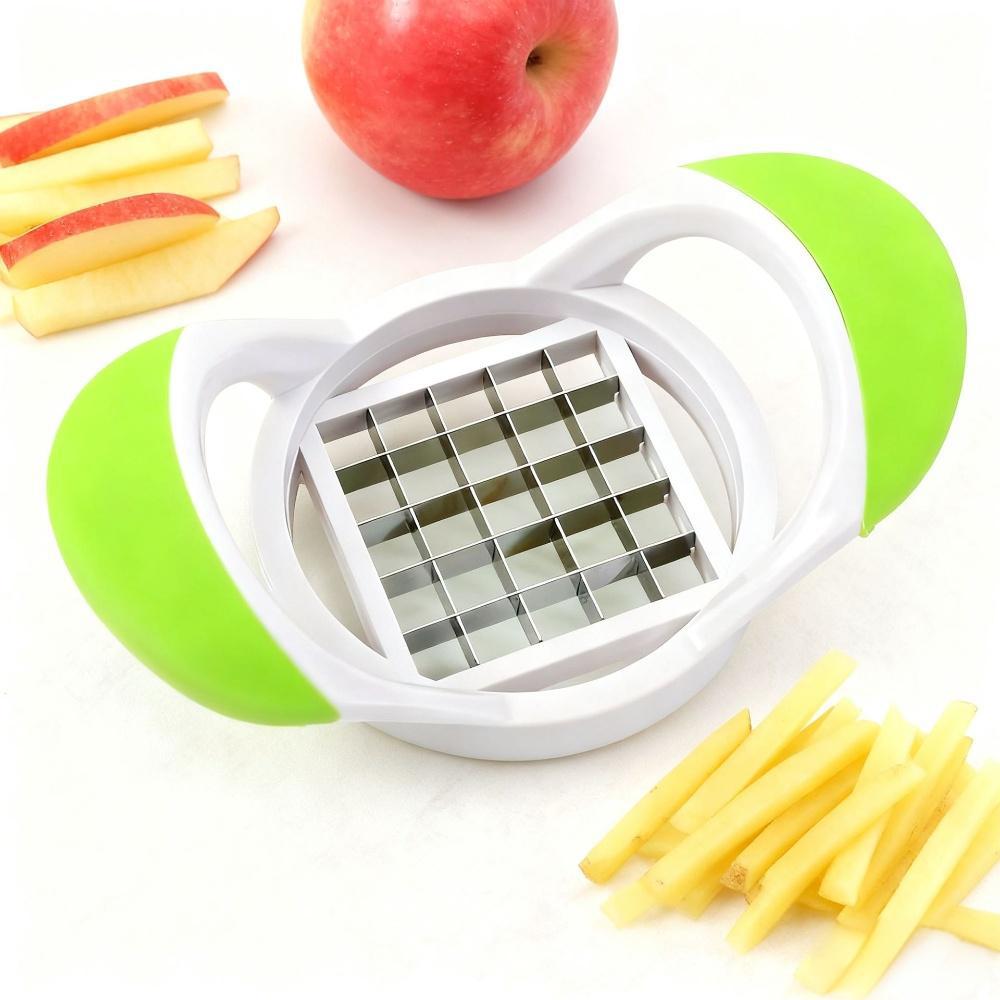 Stainless Steel French Fry Cutter, Manual Potato Slicer