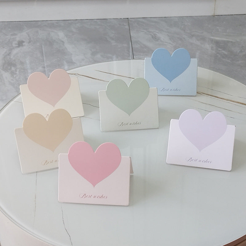 Pastel Heart Note Cards with Matching Envelopes 20 Piece Set