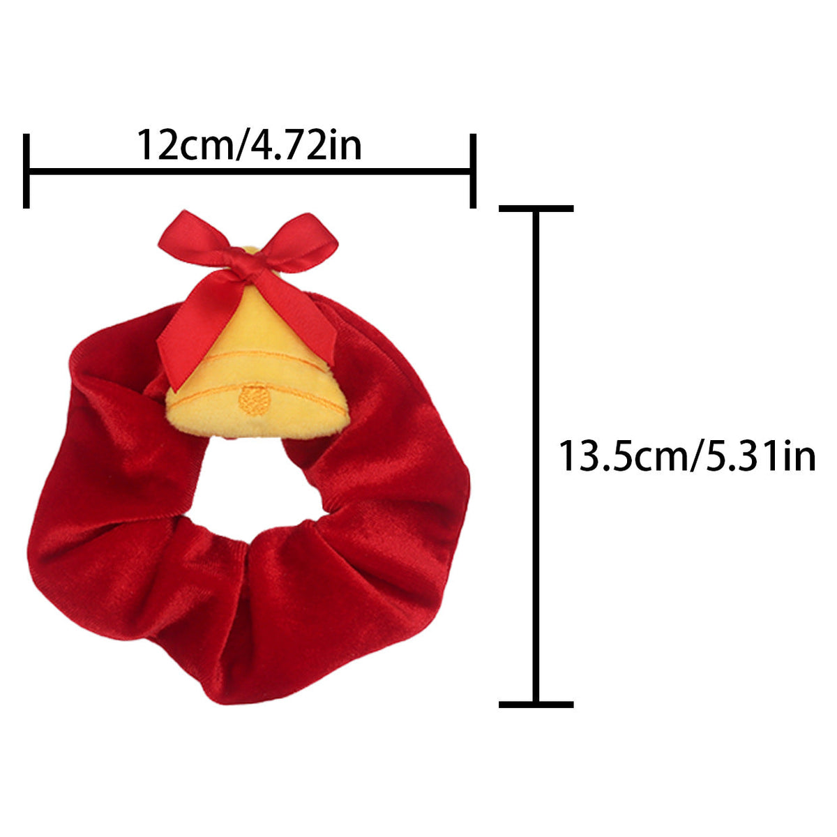 Christmas Bear Plush Hair Scrunchie Festive Hair Accessories