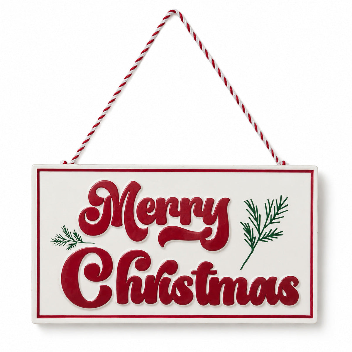 Metal Christmas Hanging Sign – Merry Christmas Wall Door Decoration Holiday Ornament for Home, Party & Seasonal Decor