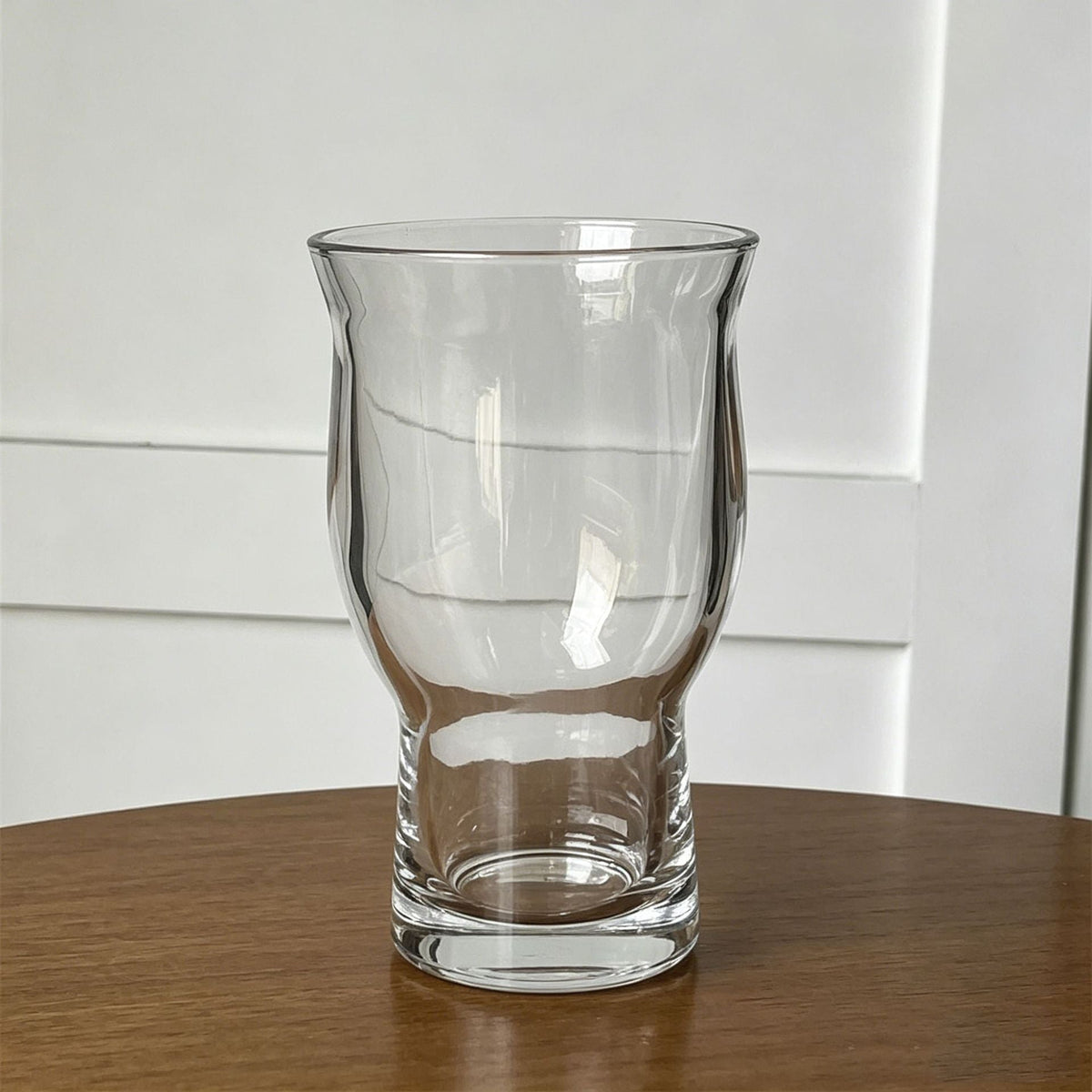 380ml Curved Glass Tumbler – Clear Drinking Glass for Iced Coffee, Juice, Soda & Everyday Beverage Serving