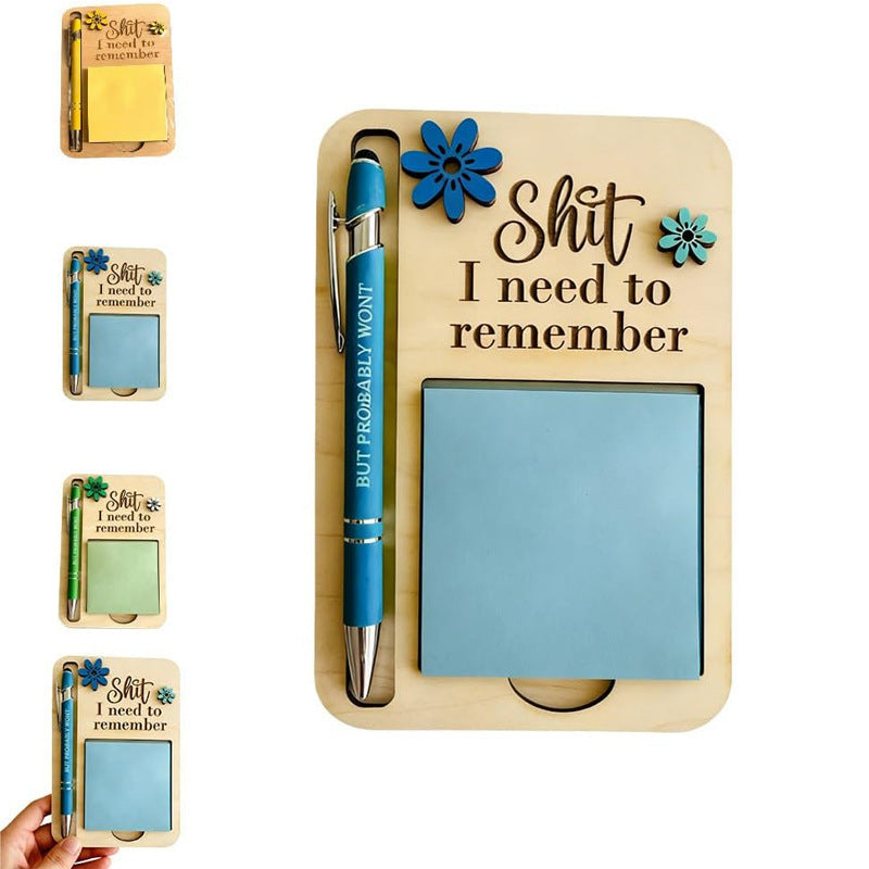 Creative Wooden Sticky Note Holder