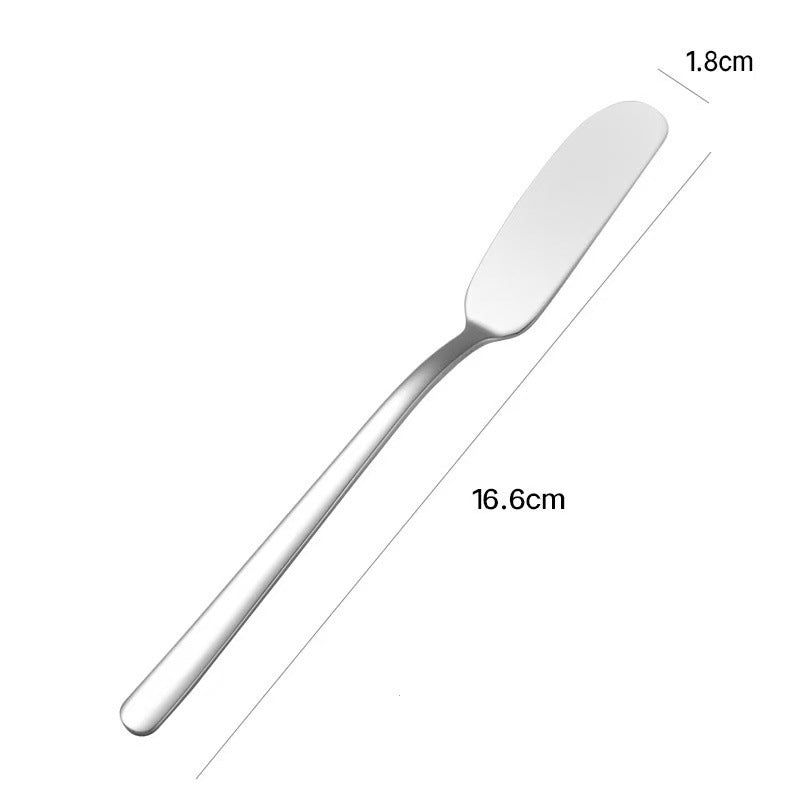 410 Stainless Steel Butter Spreader Knife, Rounded Blade, 6.5 in