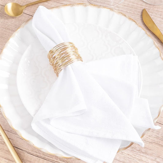 Solid Washed Cotton Linen Napkin, Minimal Dining Table Mat and Food Cover