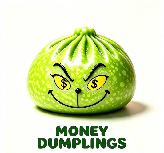 Christmas Grinch Dumpling Squishy Toy โ 8.5 cm TPR Mystery Expression Stress Relief Toy, Holiday Stocking Stuffer, Party Favor & Christmas Gift