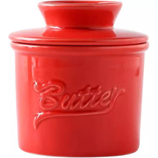 Ceramic Butter Dish with Lid โ Butter & Cheese Storage Container
