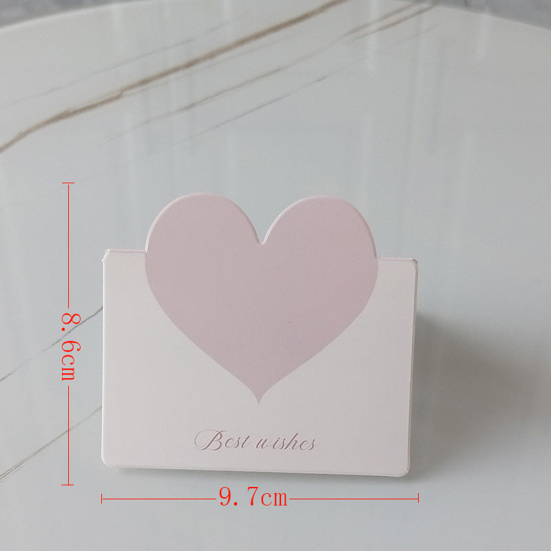 Pastel Heart Note Cards with Matching Envelopes 20 Piece Set