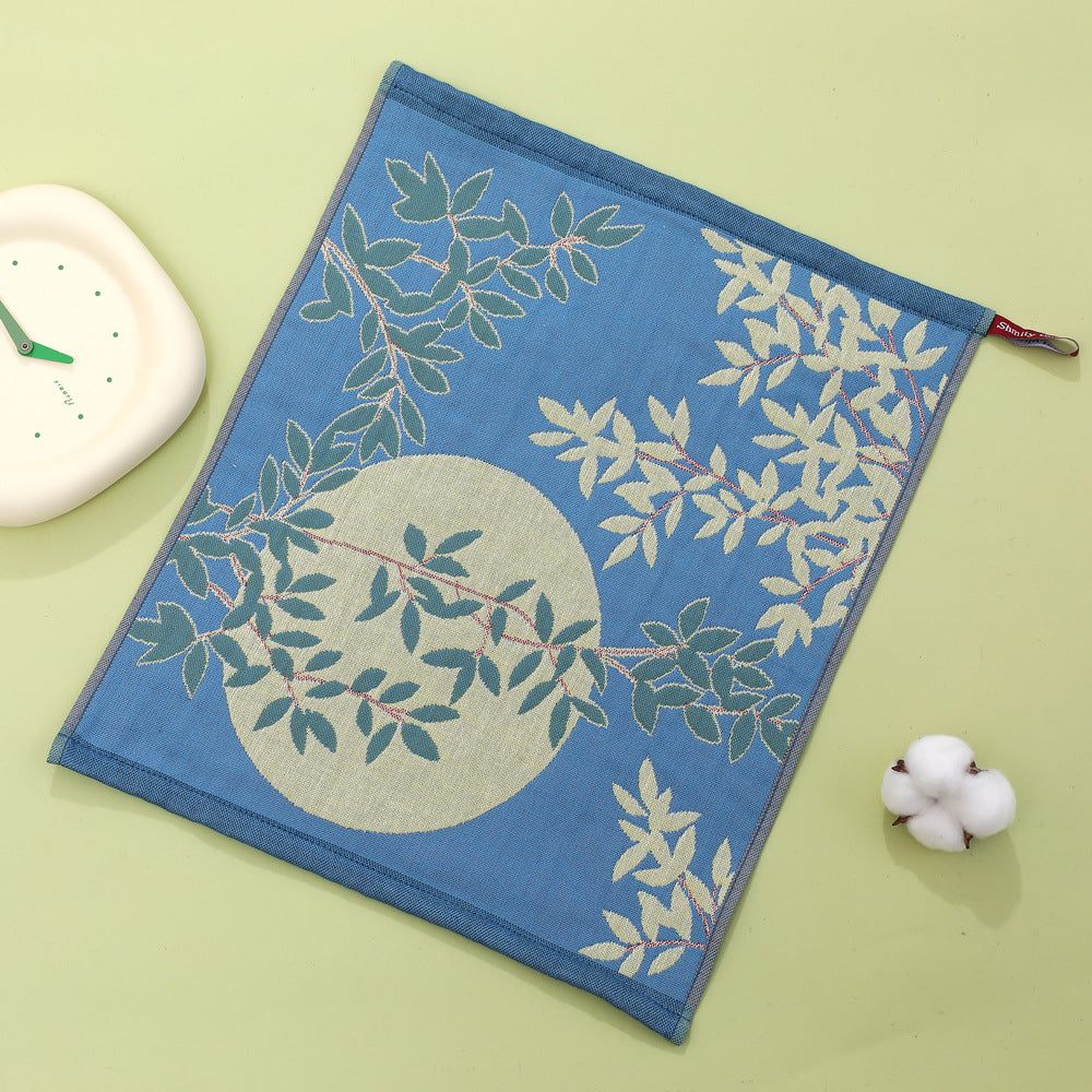 Four Layer Cotton Gauze Hand Towel Floral Printed Soft Absorbent Washcloth