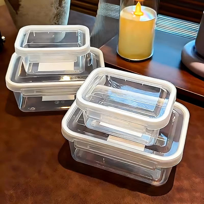 Airtight Food Storage Container with Single Buckle Lid Refrigerator Organizer Box