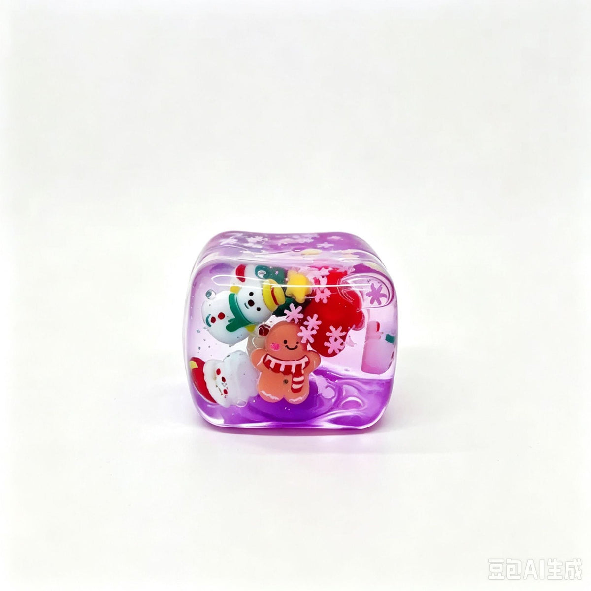 Christmas Slow Rising Squishy Cube Toy Cute Holiday Character Stress Relief Squeeze Toy