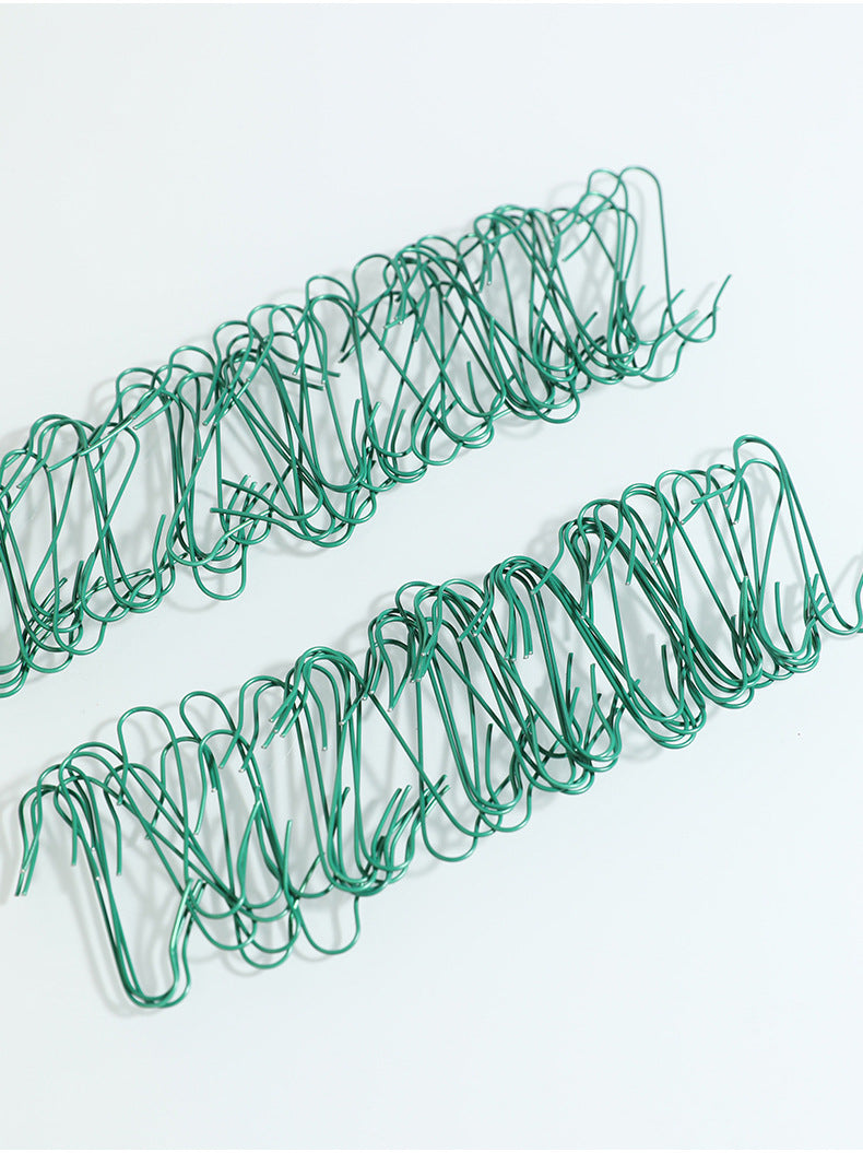 Metal Christmas Ornament Hooks, 100-Piece Box of Iron Hanging Hooks for Tree Baubles and Holiday Decorations