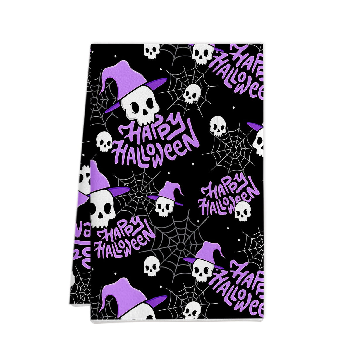 Halloween Ghost Pumpkin Printed Microfiber Kitchen Towel