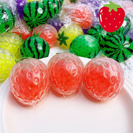 Fruit Squishy Squeeze Ball Toy โ Stress Relief Decompression Toy