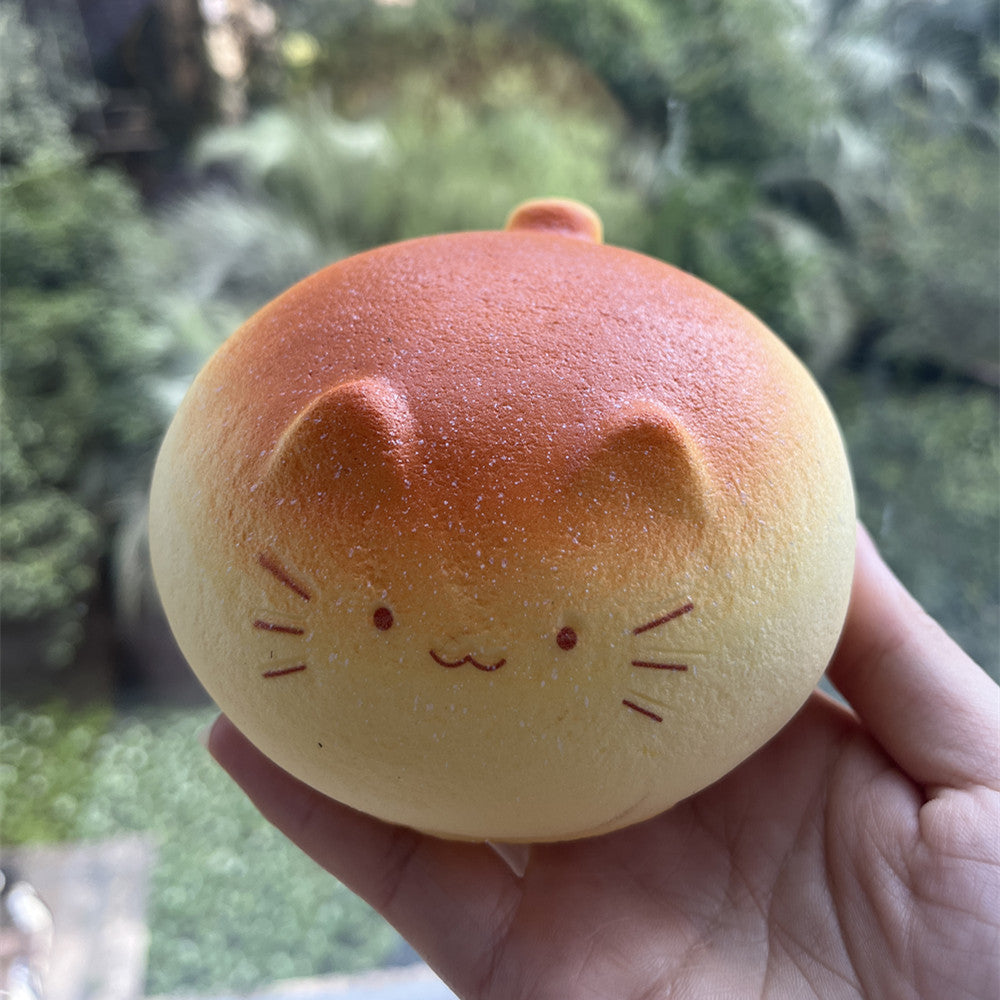 Cute Cat Bread Squishy Toy, Slow Rising Soft Squeeze Fidget Toy