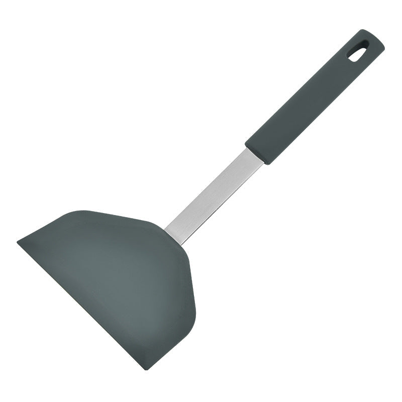 Silicone Kitchen Cooking Spatula with Long Handle for Frying and Stirring
