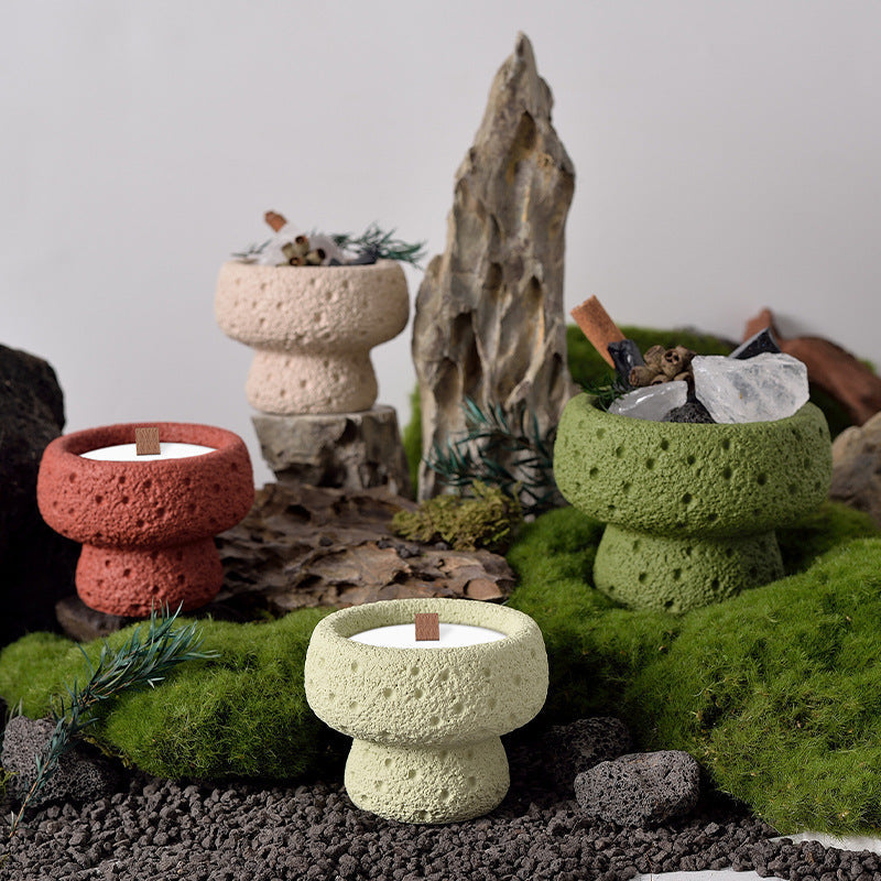 Minimalist Ceramic Candle Cup, Scented Candle Holder, Decorative Home Accent
