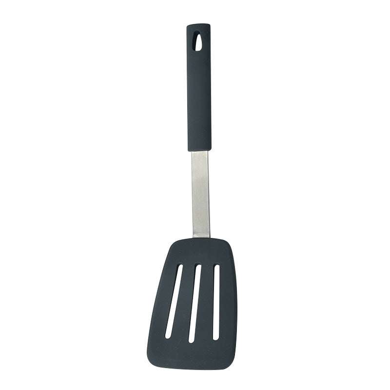 Silicone Kitchen Cooking Spatula with Long Handle for Frying and Stirring
