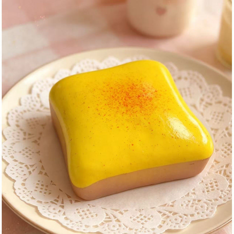 Square Sandwich Cake Squishy Toy, Soft Slow Rising Food‑Shaped Fidget Toy