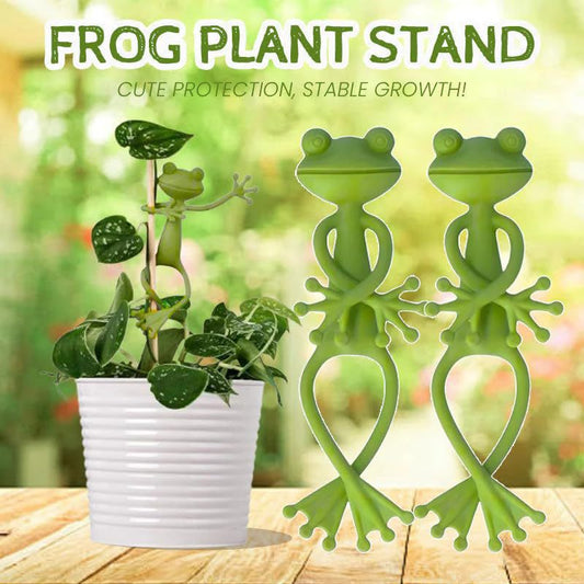 Cute Frog Plant Clip โ Decorative Plastic Plant Support Clip for Indoor Plants, Garden Vines & Home Gardening