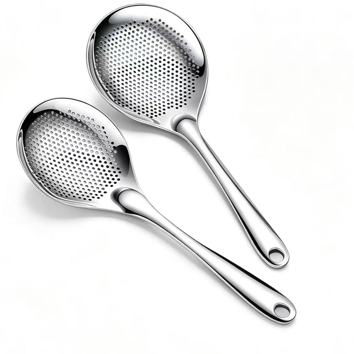 Stainless Steel Fine Mesh Skimmer Spoon for Cooking and Straining