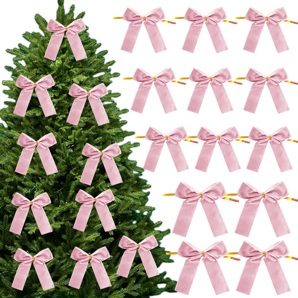 Velvet Christmas Bows Festive Ribbon Decorations for Christmas Trees Wreaths and Holiday Crafts