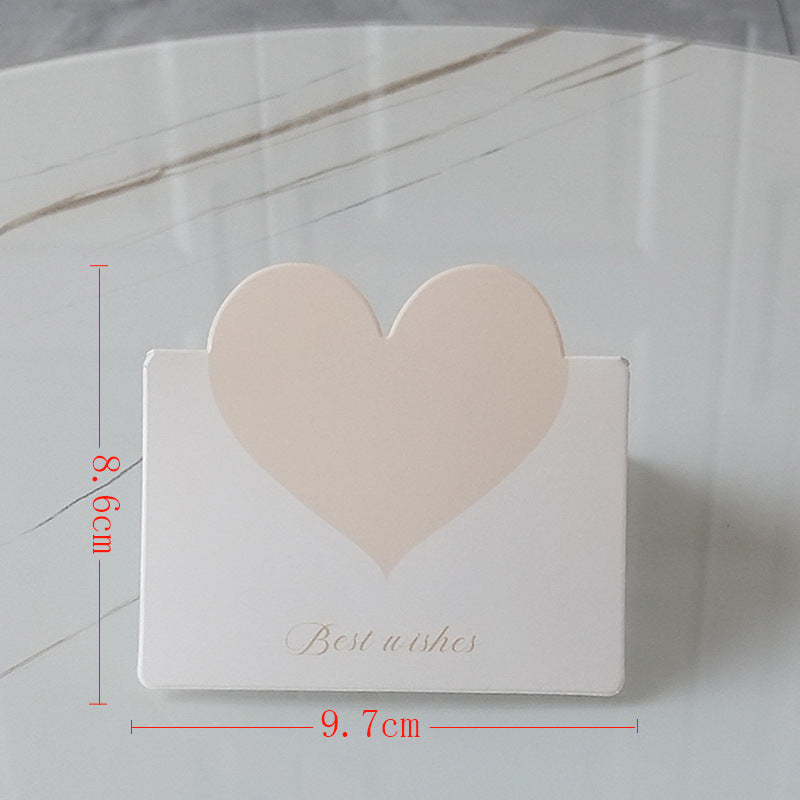 Pastel Heart Note Cards with Matching Envelopes 20 Piece Set