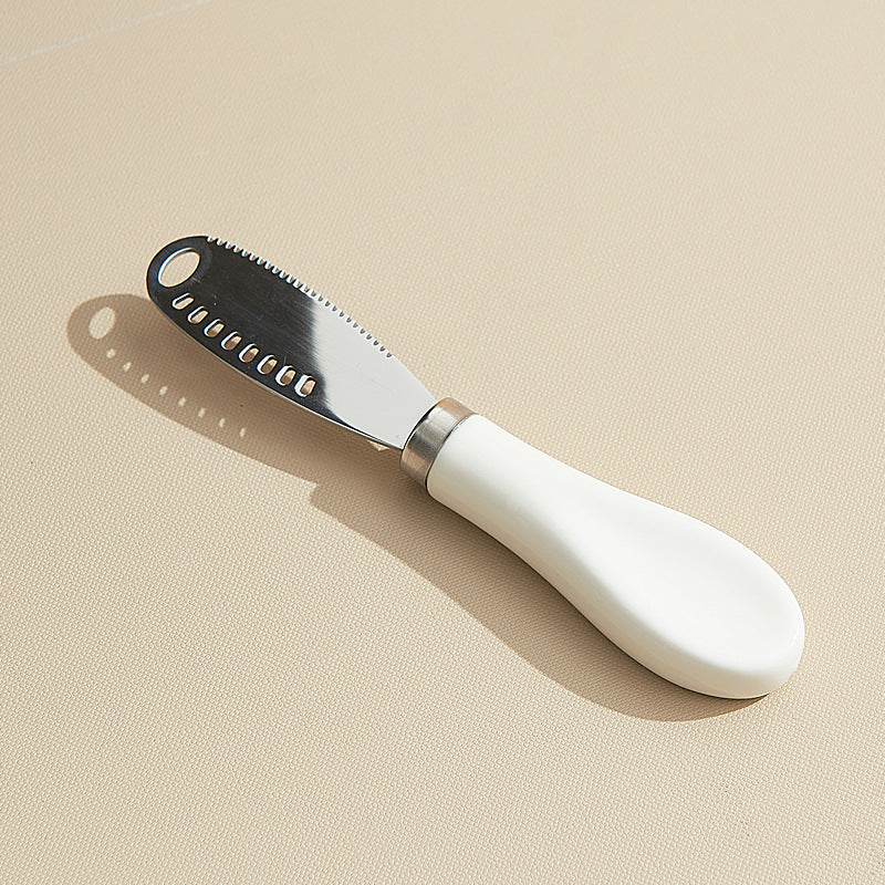 Ceramic Handle Spreader Knife – Stainless Steel Butter and Cheese Knife
