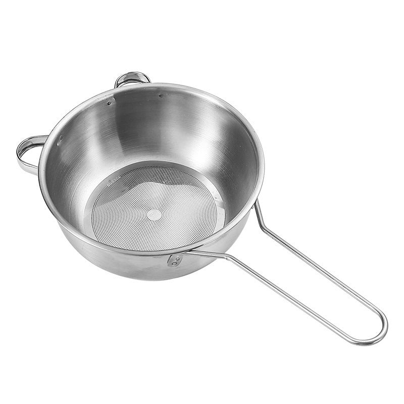 Stainless Steel Rice Washing Bowl with Strainer