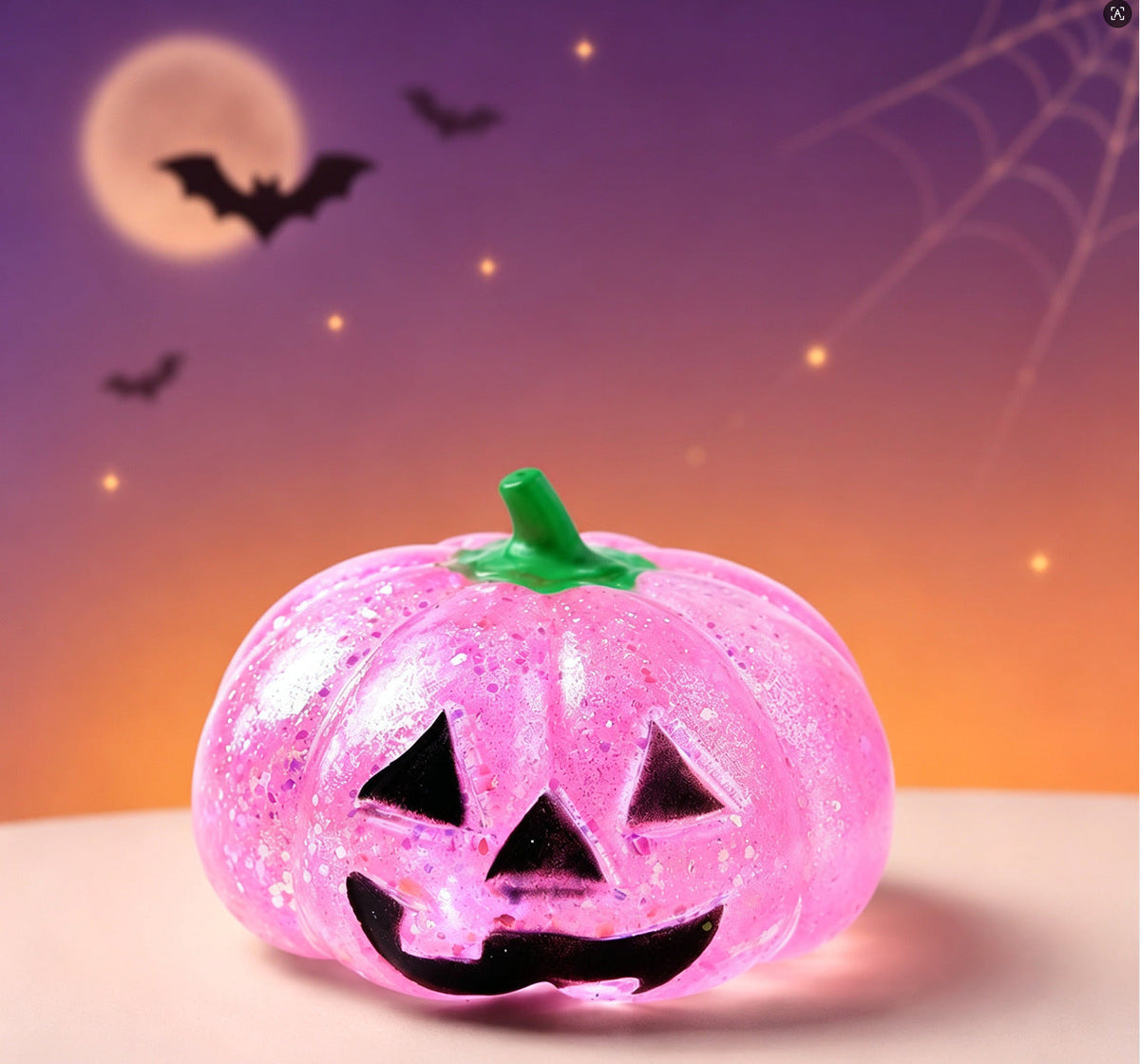 Halloween Pumpkin Squishy Toy, Jack-o’-Lantern Stress Relief Toy