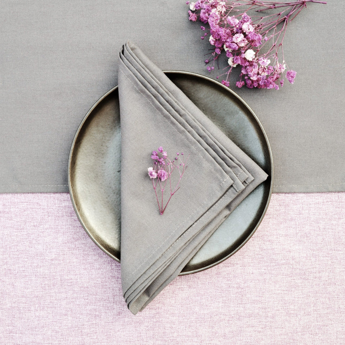 Linen Cotton Cloth Dinner Napkin for Everyday and Wedding Tables