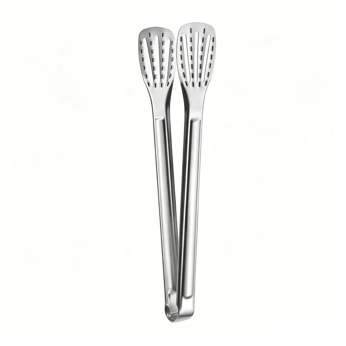 304 Stainless Steel Food Tongs – 23cm Slotted Kitchen Serving Tongs