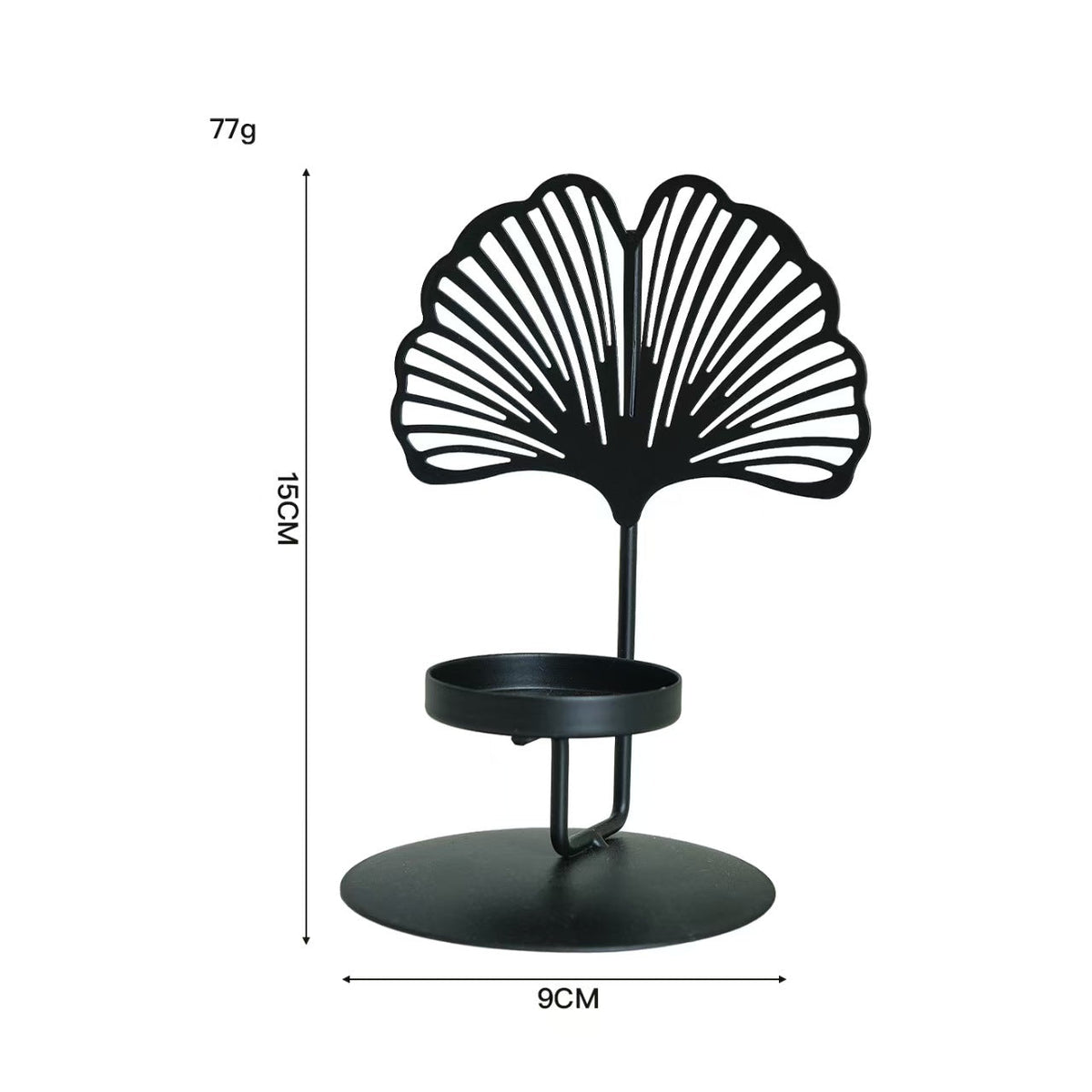 Creative Aromatherapy Candleholder, Maple Leaf Butterfly Multi Shape Iron Decor
