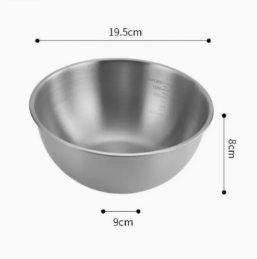 Stainless Steel Mixing Bowl Kitchen Prep Salad Baking Food Container