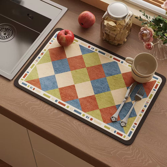 Decorative Kitchen Counter Mat โ Waterproof Heat Resistant Table Protector Pad