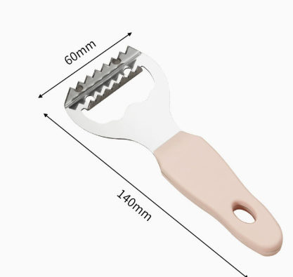 Stainless Steel Fish Scaler with Ergonomic Handle