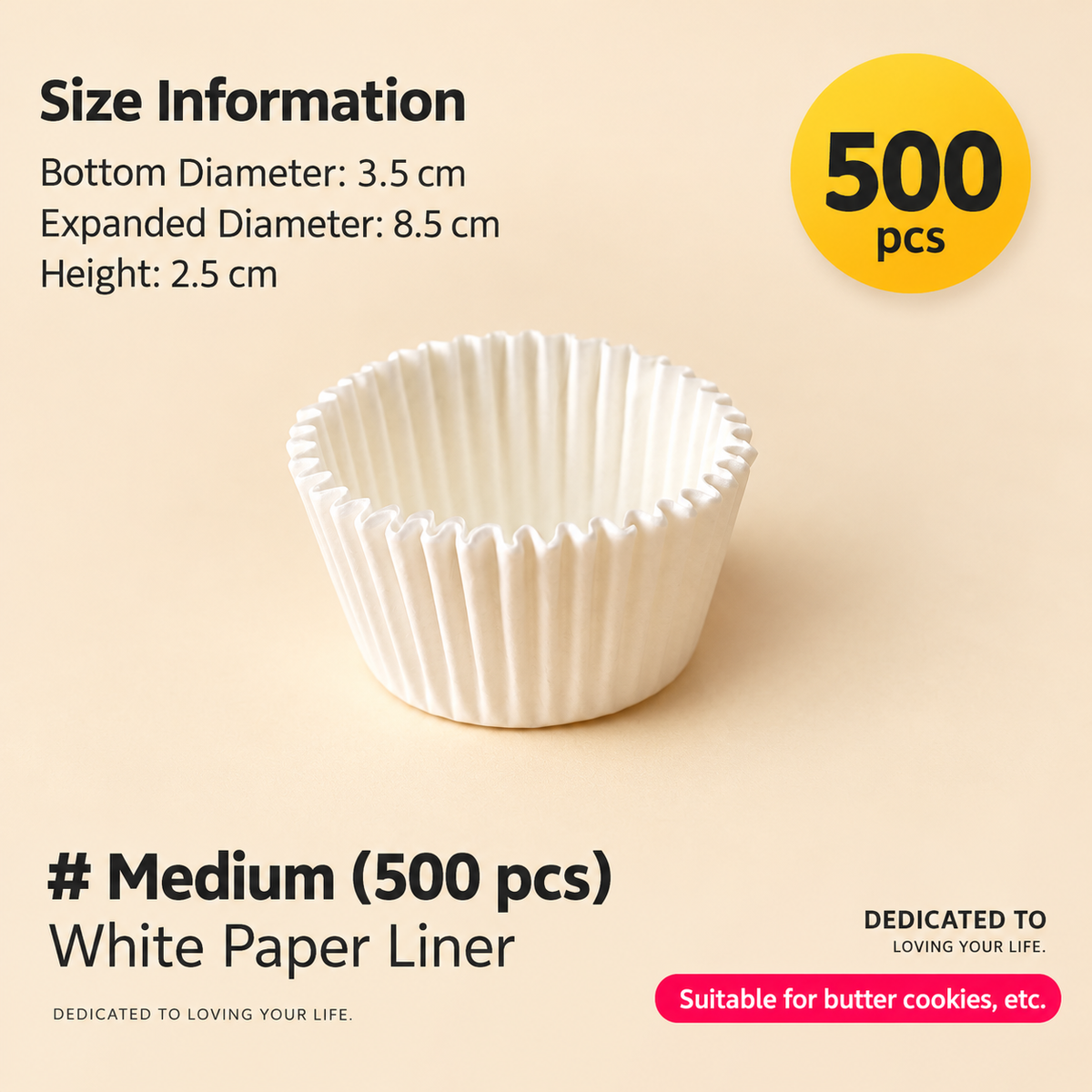 Disposable Paper Cupcake Liners Baking Muffin Cups