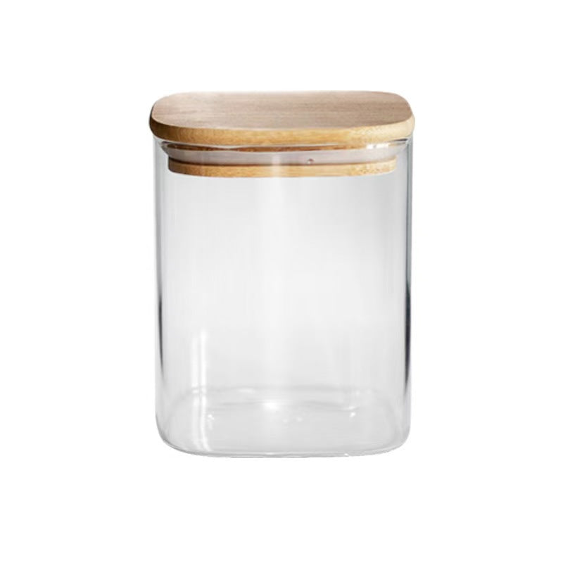 Glass Storage Jar with Bamboo Lid