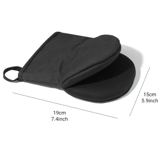 Heat Resistant Non-Slip Oven Mitts Kitchen Cooking Gloves