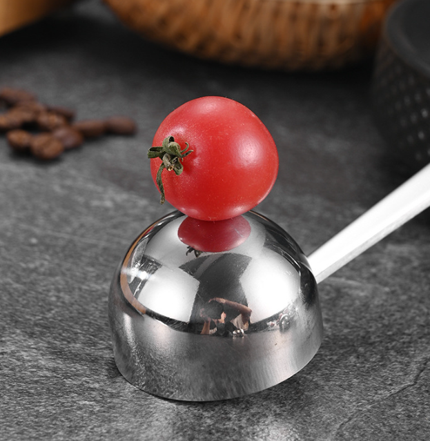 Walnut Wood Handle 304 Stainless Steel Measuring Spoon
