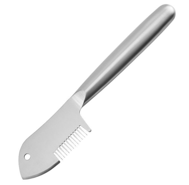 Stainless Steel Green Onion Shredder with Serrated Blade